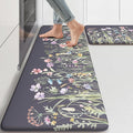KIMODE Anti Fatigue Kitchen Mat, Farmhouse Floral Kitchen Rugs, Kitchen Floor by StayinComfortCookwithJoy