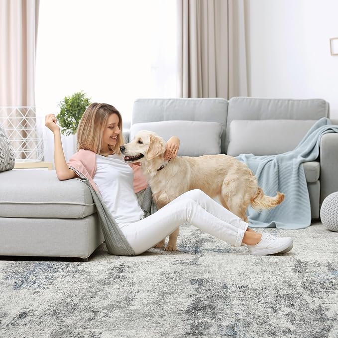 DMOYEST 10x14 Area Rug for Living Room, Washable & Non Slip Large Indoor Carpet - Image 8