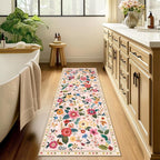RELEANY Floral 2x6 Area Rugs Washable Print Boho Cute Carpet Non Slip Flower - Image 8