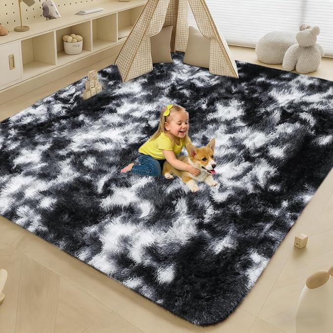 Large 9x12 Area Rug for Living Room, Soft Shag Rugs for Bedroom, Non-Slip Ultra - Image 5