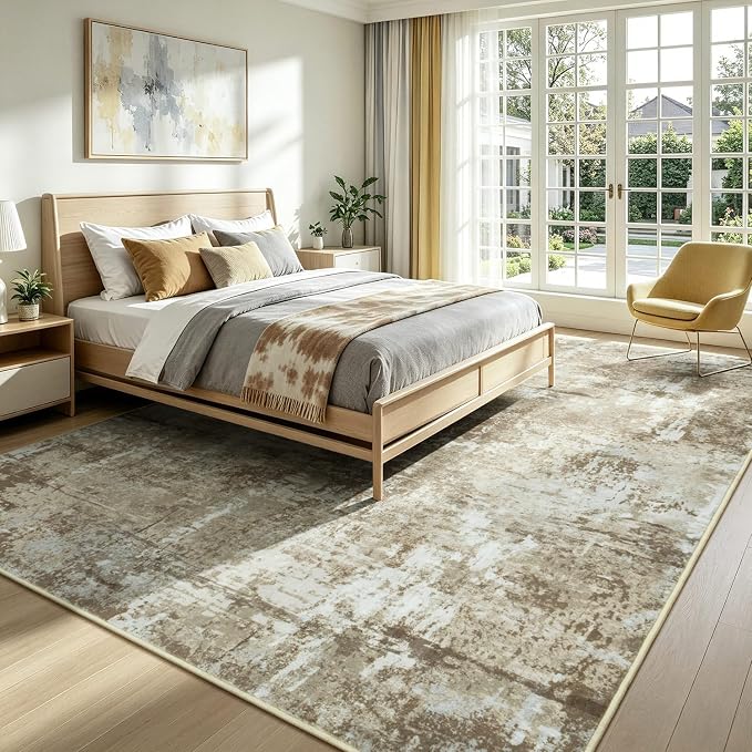 Rugflix 5x7 Area Rugs for Living Room, Washable Large Rug Stain-Resistant Low - Image 2