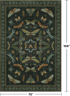 6x9 Dark Green Area Rugs for Dining Room - Image 2