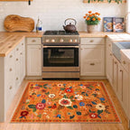 RELEANY Floral 3x5 Area Rugs Washable Print Boho Cute Carpet Non Slip Flower - Image 6