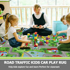 Capslpad Green Car Road Kid Rug Carpet Playmat - Image 4