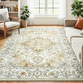 Lessymo 5x7 Area Rugs- Machine Washable Area Rugs, Super Soft Faux-Wool Area Rug by Lessymo