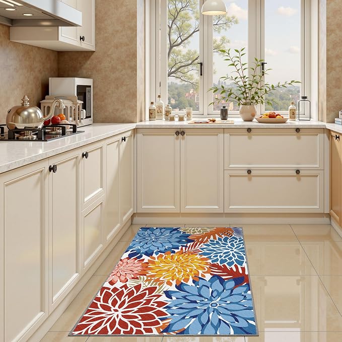Arenarug 2x3 Colorful Washable Small Rug Tropical Botanical Modern Floral - Image 3