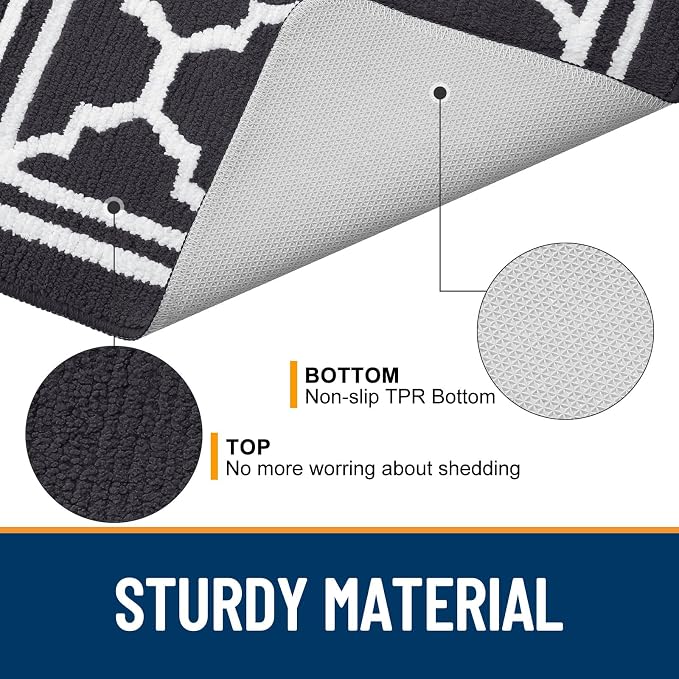 Buganda Large Indoor Door Mat, Dirt-Resistant and Absorbent Doormat, Low - Image 4