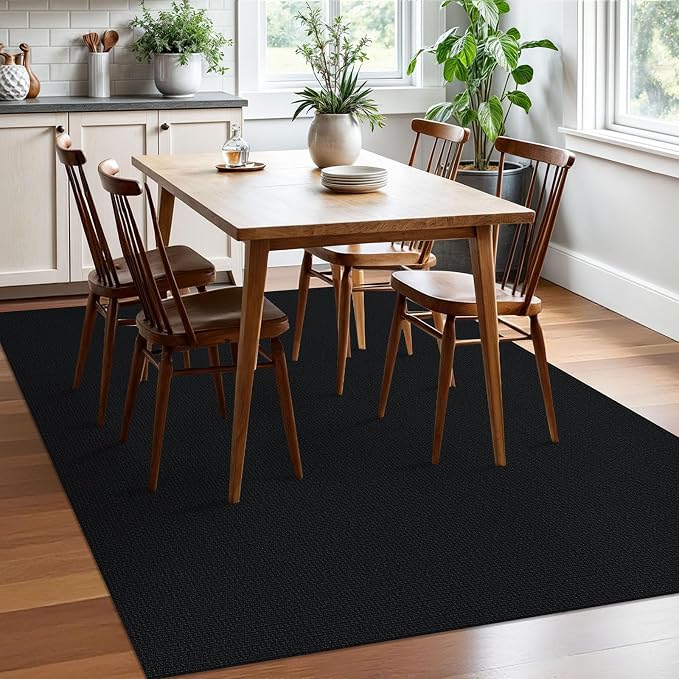 EARTHALL Washable Area Rugs 5x7 Ft Non Slip Living Room Rugs Cotton Rubber - Image 6