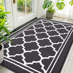Buganda Large Indoor Door Mat, Dirt-Resistant and Absorbent Doormat, Low by Buganda