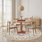 8ft Round Vintage Living Room Area Rug - Image 5