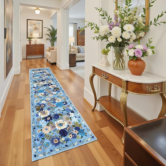 Rug for Hallways Kitchen Rug 2'6" x 14', Non Slip Washable Rugs - Image 7