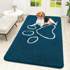 OLANLY Dog Door Mat for Muddy Paws 59x32, Paw Print Design, Absorbs Moisture by OLANLY