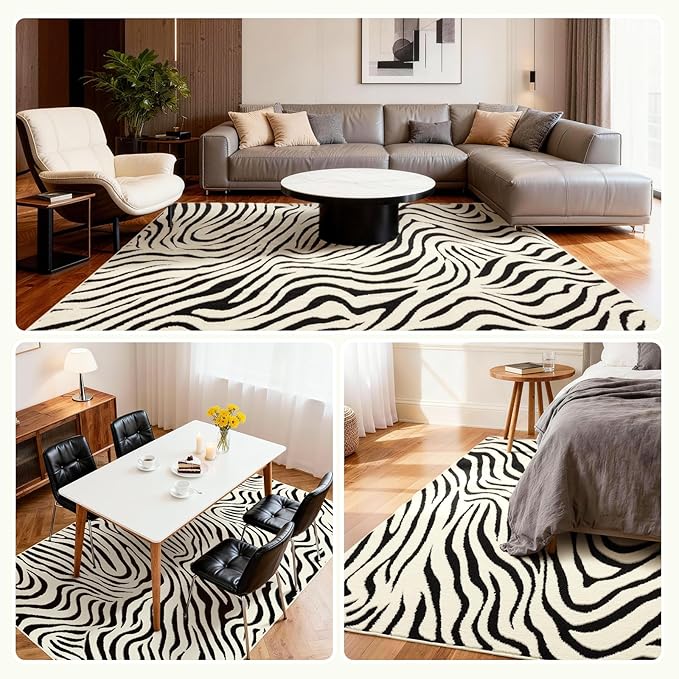 YIHOUSE 9×12 Ft Area Rugs for Living Room: Modern Washable Rug - Image 3