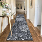 HEBE Hallway Runner Rug 2'x10' Washable Vintage Distressed Area Rugs Non Slip - Image 8