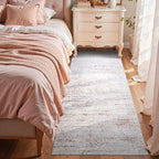 2x6 Ft Washable Runner Rug, Non-Slip Low Pile Hallway Kitchen Area Rug - Image 3