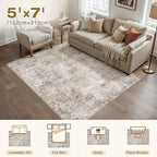 cotiled Washable 5x7 Area Rug for Living Room - Image 9