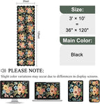 DUKINO 3x10 Washable Runner Rug, Non Slip Floral Ultra Soft Runner - Image 2