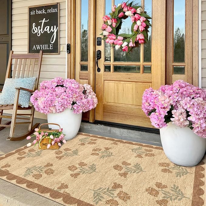 3x5 Floral Entry Rug - Image 4