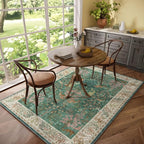 Machine Washable Rugs for Living Room: 5x7 Bedroom Rug Vintage Rug Stain - Image 6