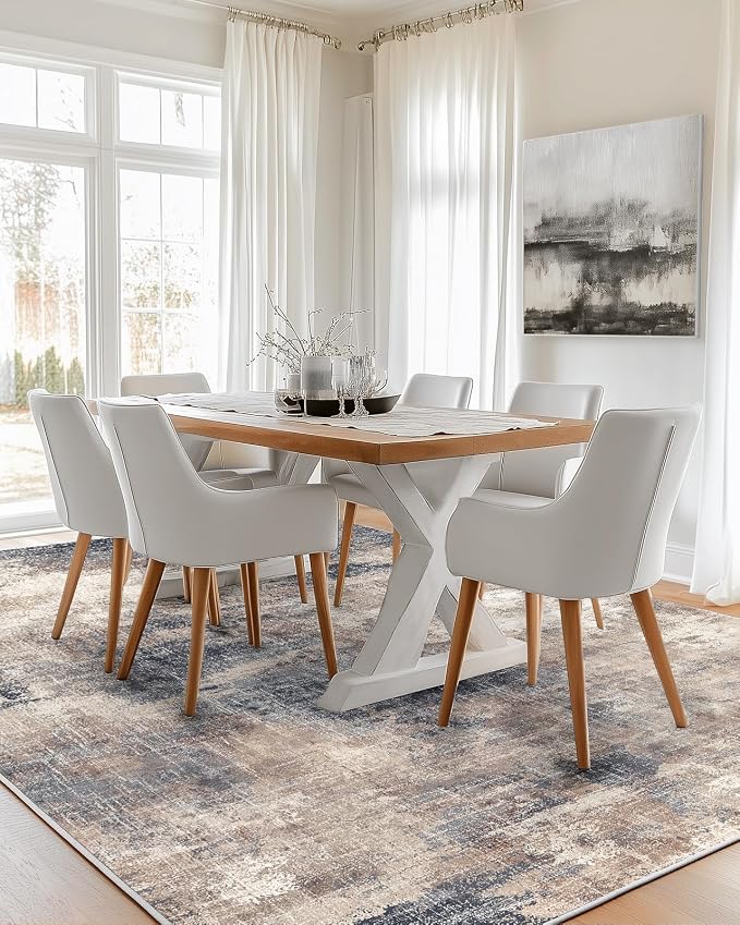 6x9 Area Rugs for Living Room, Modern Abstract Washable Rug - Image 2
