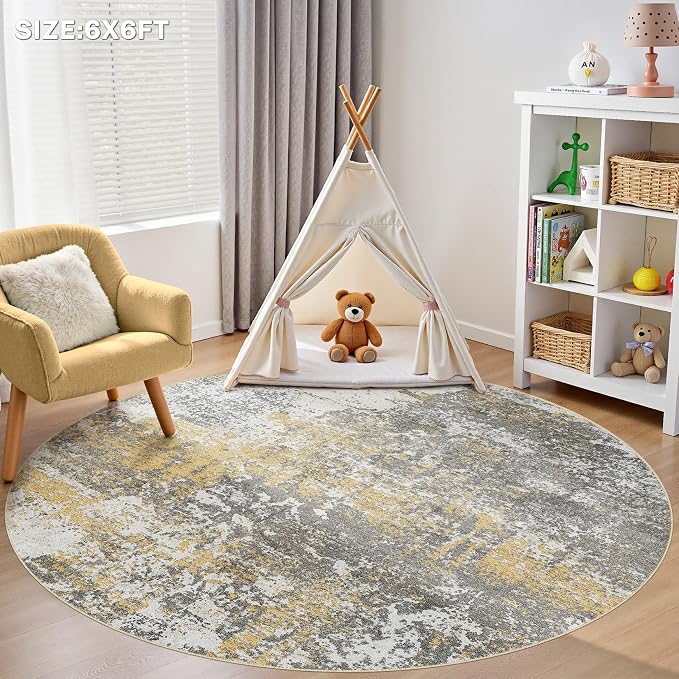 6ft Round Area Rug - Image 9