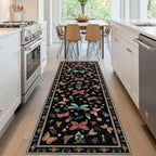 Rugxara 2x6 Floral Runner Rug, Washable Runners - Image 2