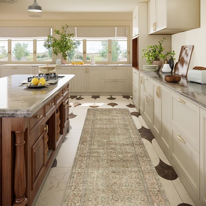 Washable Runners for Hallways Kitchen Rug: 2'6"x8' Runner Rugs Stain Resistant - Image 9