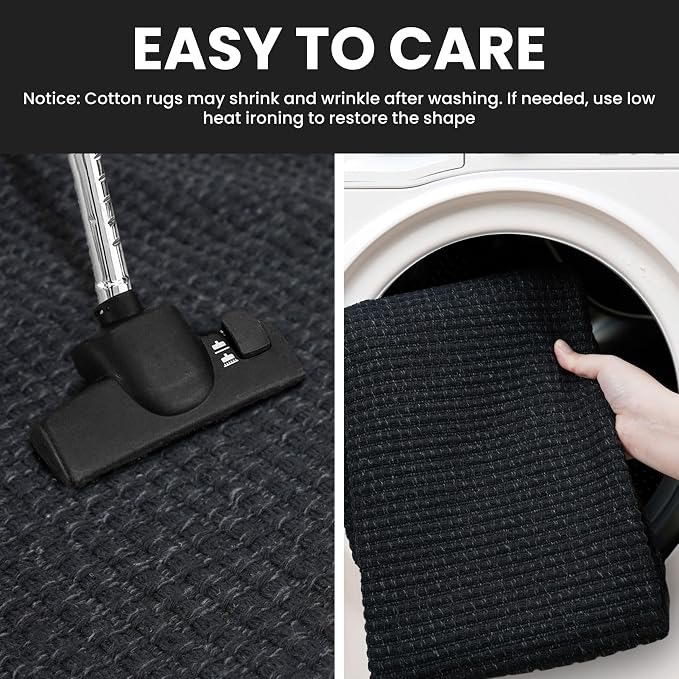 IOHOUZE Washable Area Rug 5x7 Non Slip Rubber Backed Rugs - Image 4