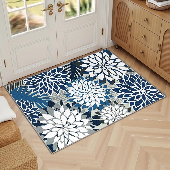 Arenarug 2x3 Washable Small Rug Tropical Botanical Modern Floral Indoor - Image 6