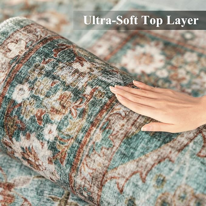 TOPRUUG Washable 6x6 Rug Square - Image 4