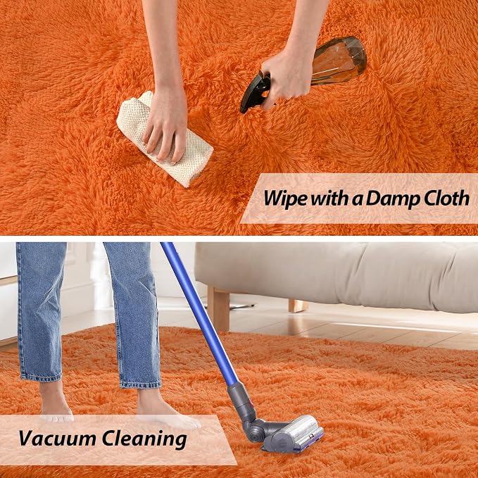 Andecor Soft Fluffy Bedroom Rugs, 3 x 5 Feet Indoor Shaggy Plush Area Rug - Image 3