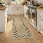 LIVEBOX Easy Jute Checkered Runner Rug - Image 2