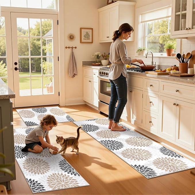 Ileading Boho Kitchen Rugs Sets 3 Piece - Image 8