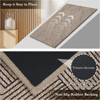 Indoor Door Mat 17"x30", Low-Profile Thin Welcome Front Door Mat Indoor Entrance - Image 5