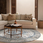 4x4 Washable Rugs for Living Room: Bedroom Rug Stain Resistant Non Slip Low - Image 3