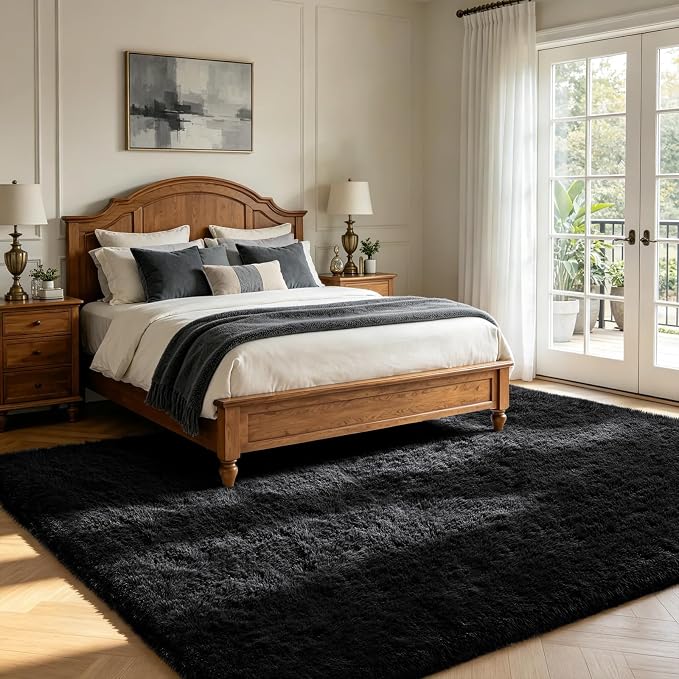 Shag Area Rugs for Bedroom Living Room, 8X10 Ultra Soft Fluffy Area Rugs for - Image 2
