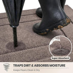 PURRUGS Dirt Trapping Door Mat 20" x 31.5", Non-Slip/Skid Machine Washable - Image 2