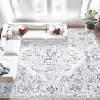 10x14 Area Rugs for Living Room: Washable Rug Vintage Large Rugs Soft Non Slip by MXSANYOORUG