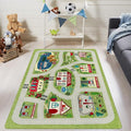 LIVEBOX Green Kids Rug for Kids Room, Non-Slip Soft Toy Car Rugs for Baby by LIVEBOX