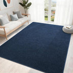 5x7 Feet Navy Blue Area Rugs for Bedroom, Indoor Washable Memory Foam Rug for - Image 3