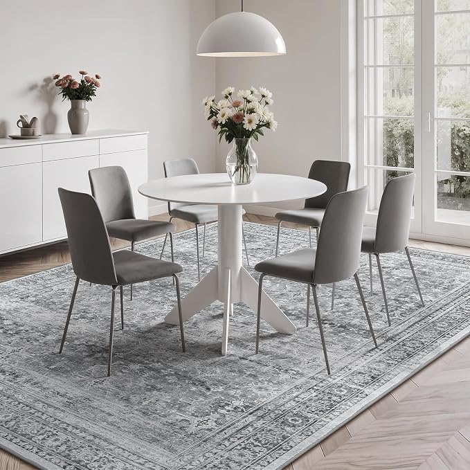 Lofus 6x9 Area Rug for Living Room, Soft Neutral Carpets for Bedroom Dining - Image 3