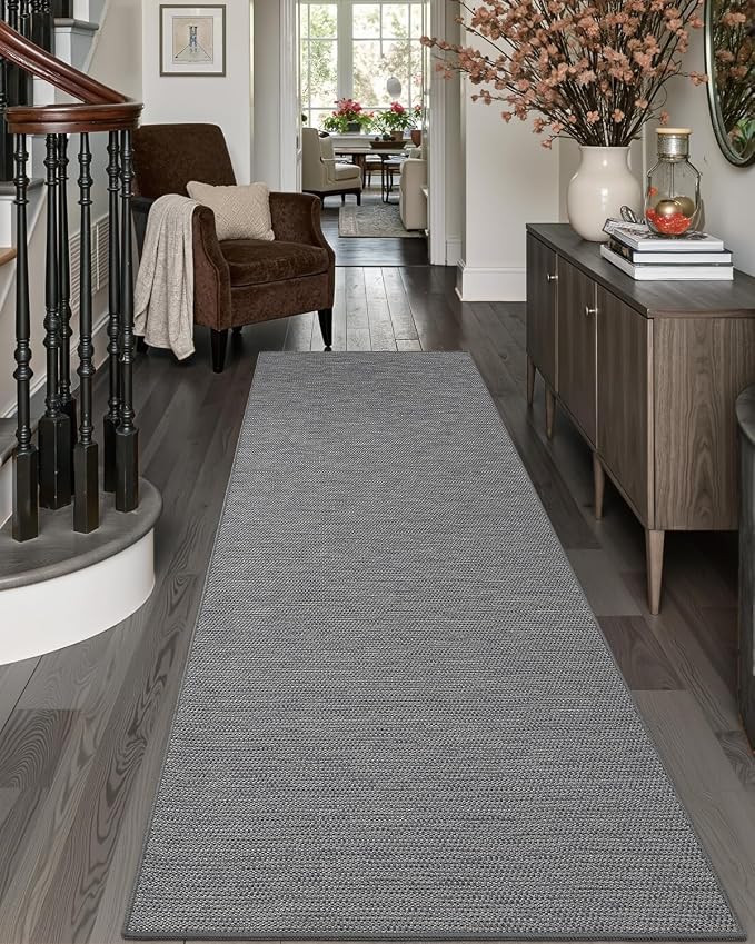 DEXI Hallway Runner Rug 2'4"x10', Non Slip Rubber Backed Runners Carpet by DEXI