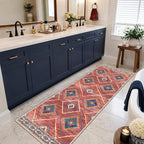 BESTSWEETIE Area Rug 2x8 Rug Machine Washable Non-Slip Low Pile Print Pattern by BESTSWEETIE