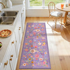 RELEANY Floral 2x5 Area Rugs Washable Print Boho Cute Carpet Non Slip Flower - Image 6