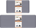 HappyTrends 2 PCS Kitchen Mat Cushioned Anti-Fatigue Floor Mat, Heavy Duty by HappyTrends