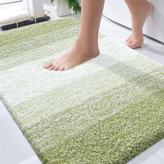 OLANLY Bathroom Rugs Mat 30x20, Extra Soft Absorbent Microfiber Bath Rugs by OLANLY
