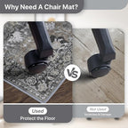 Office Chair Mat for Hardwood Tile Floor, Under Desk Carpet Protector for - Image 4