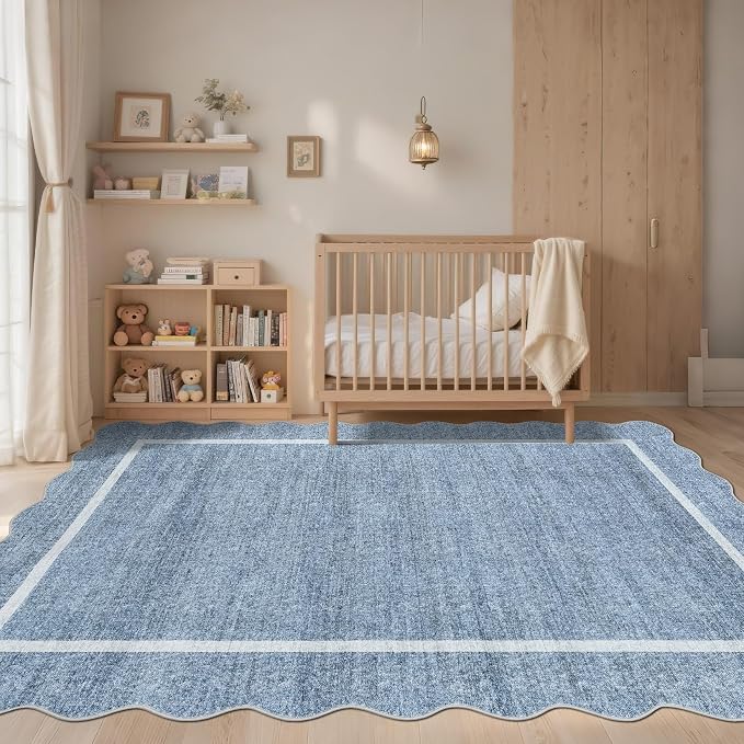 GarveeHome Scalloped 3x5 Washable Rug - Image 7
