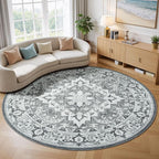 Lessymo 6FT Washable Round Area Rugs - Image 9