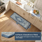 Collive Kitchen Mats for Floor, Boho Non Slip Kitchen Cushion Rug Kitchen Floor - Image 2